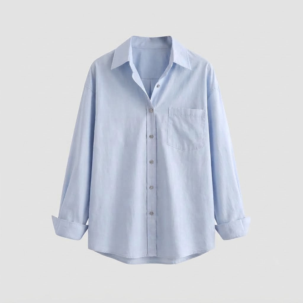 Women Loose Shirt with Boxy Oversized Silhouette and Soft Cotton Blend Amarae