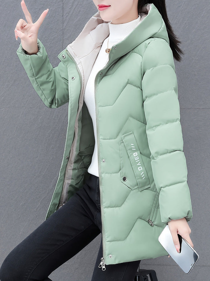 Amarae | Long Casual Women's Down Jacket with Hood