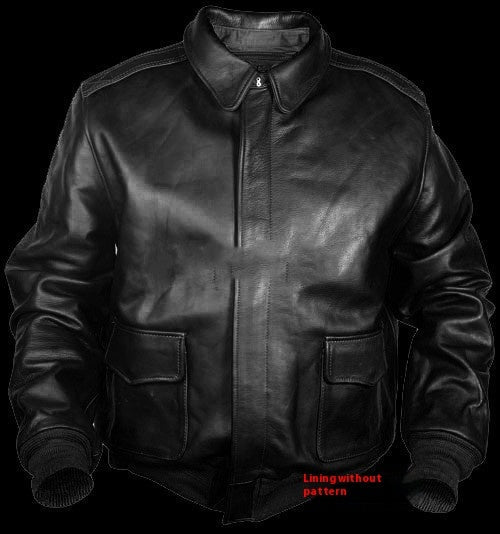 Chic Und Stil | Retro Oversized Us Air Force Fur-Look Leather Coat