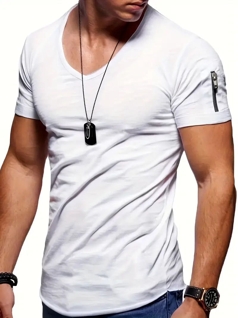 Lune London | Casual T-Shirt with V-Neck for Men