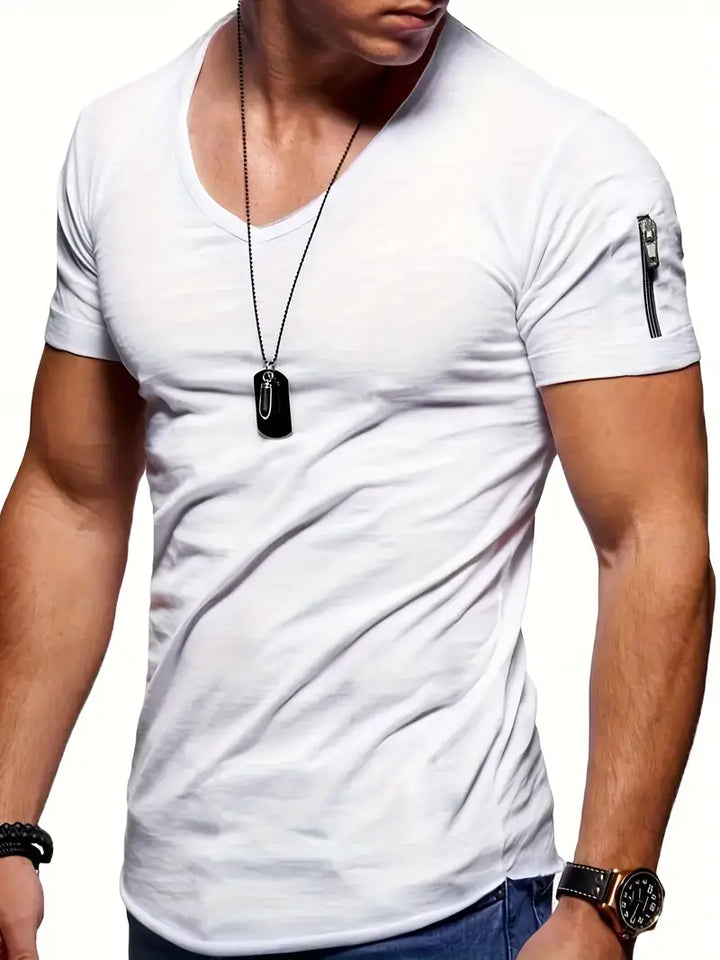 Lune London | Casual T-Shirt with V-Neck for Men