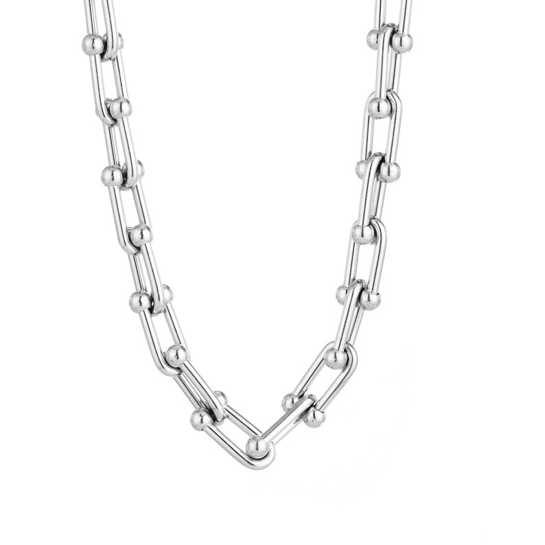 Lune London | Necklace U Shaped Lock Thick Chain
