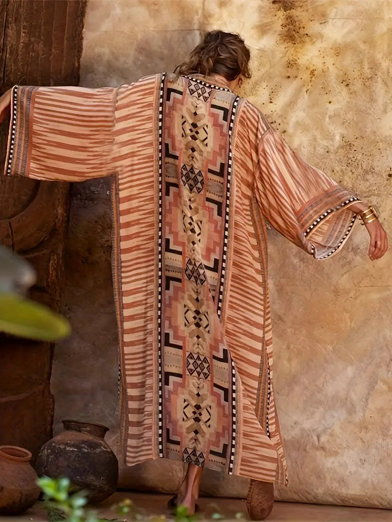 Lune London | Boho Kimono In Plus Size with Ties