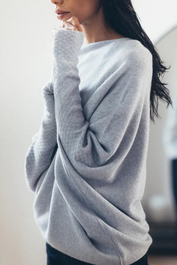 Lune London | Asymmetrical Draped Sweater