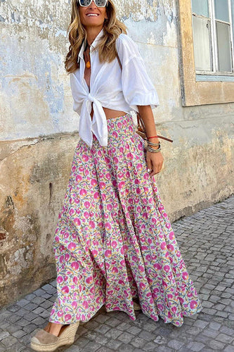 Amarae | Summer Long Skirts Boho Print