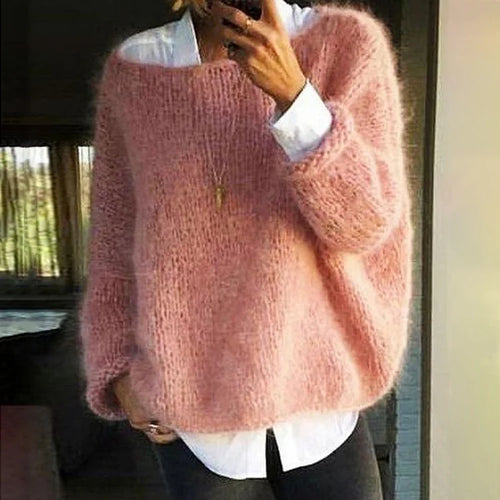 Women’s Oversized Mohair Pullover – Soft & Luxurious | Amarae