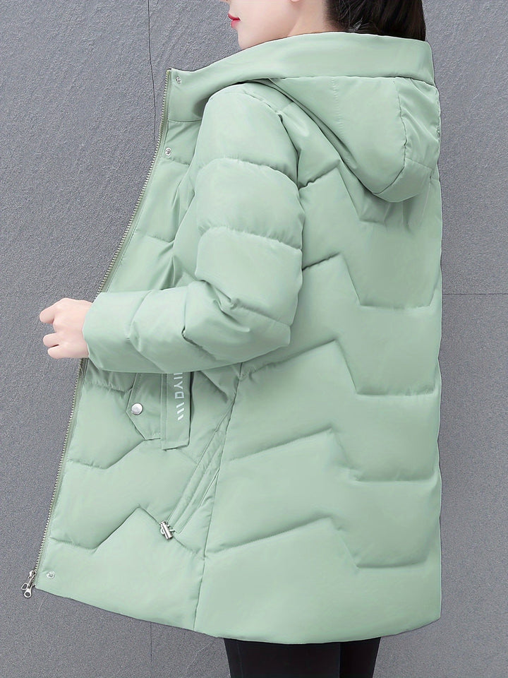 Amarae | Long Casual Women's Down Jacket with Hood