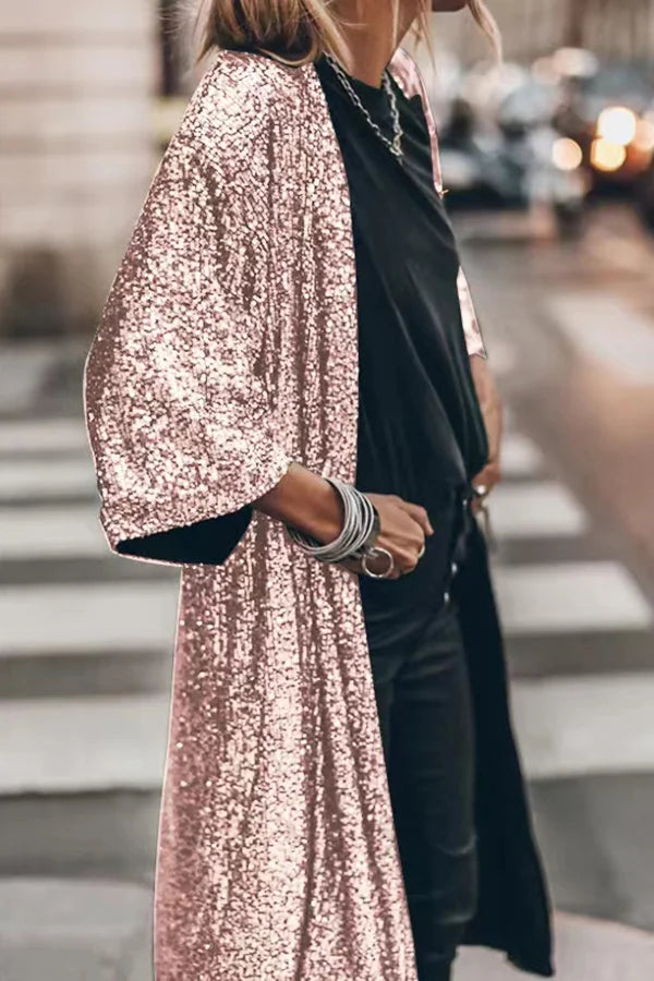 Lune London | Long Sequin Gilet