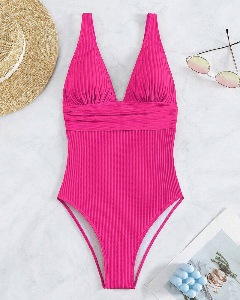 Lune London | One-piece, Simple, Ribbed Swimsuit