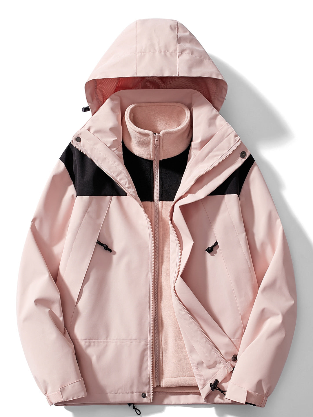 Chic Und Stil | 3-In-1 Fleece Winter Jacket with Hood for Women