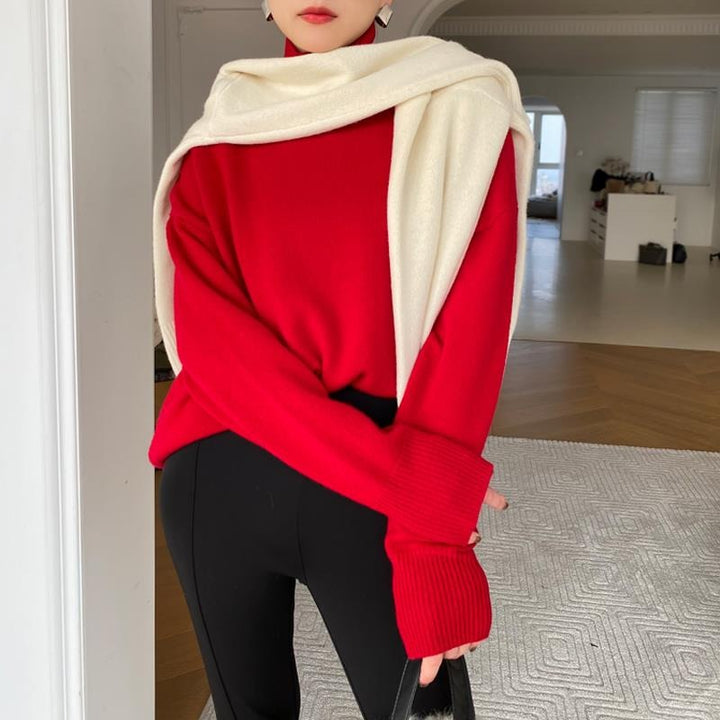 Lune London | Turtleneck Sweater - Soft Knit - Loose Fit - Long Sleeves