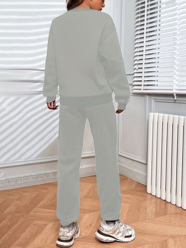 Amarae | Jogging Set - Oversized Sweatshirt & High-Waisted Jogger - Soft & Comfortable