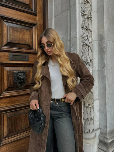 Amarae | Suede Coat for Women Emilie