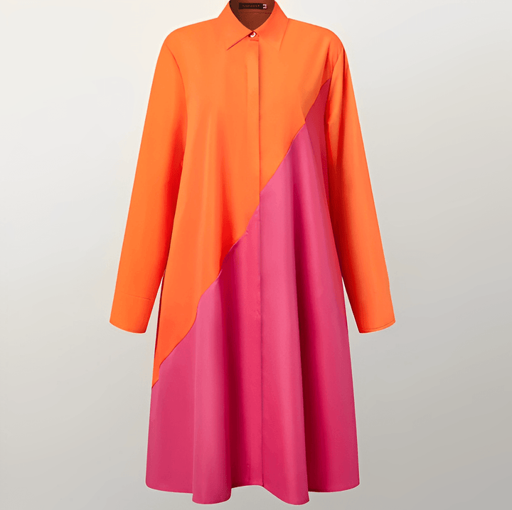 Lune London | Blouse with turned-down collar and three-quarter sleeves