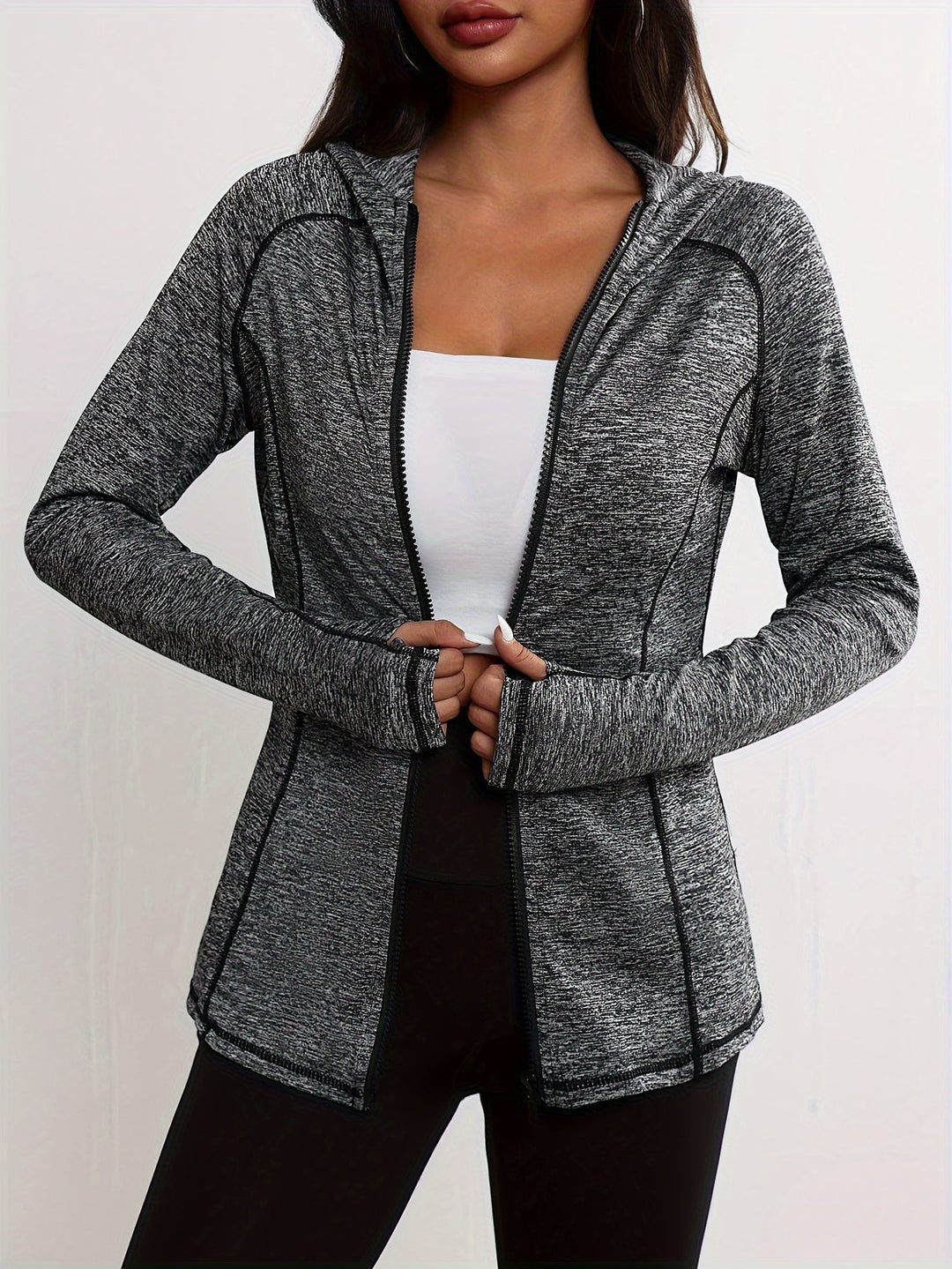 Lune London | Sports jacket with hood and stripe detail
