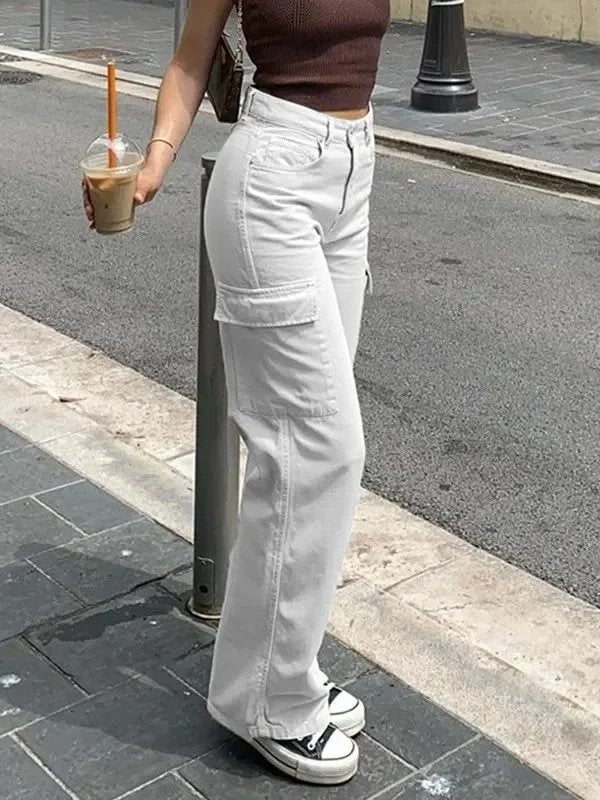 Lune London | Adjustable straight cut cargo pants