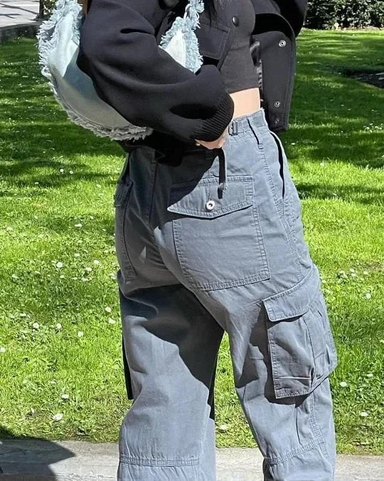 Lune London | Adjustable straight cut cargo pants