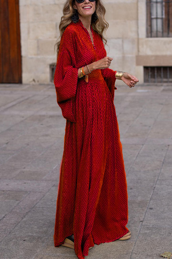 Lune London | Elegant Maxi Dress with Bell Sleeves