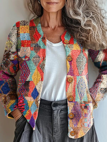 Amarae | Multicolored patchwork jacket