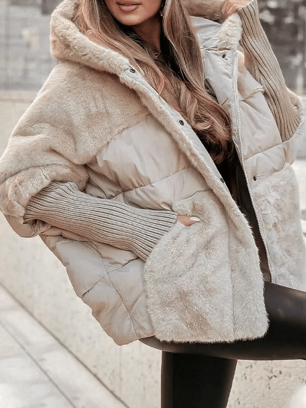 Lune London | Winter Jacket - Relaxed Fit - Quilted Jacket Lined with Fur Details