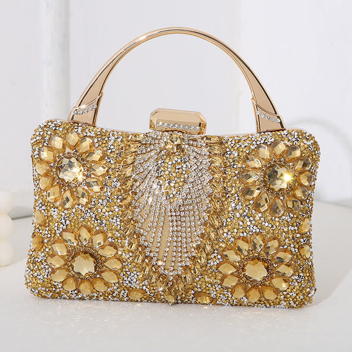 Lune London | Metallic Handcrafted Diamond Inlay Evening Bag