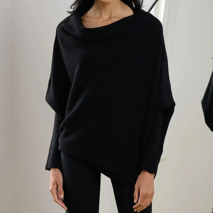 Lune London | Asymmetrical Draped Sweater