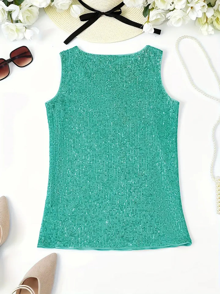 Lune London | Sleeveless Top with Sequins