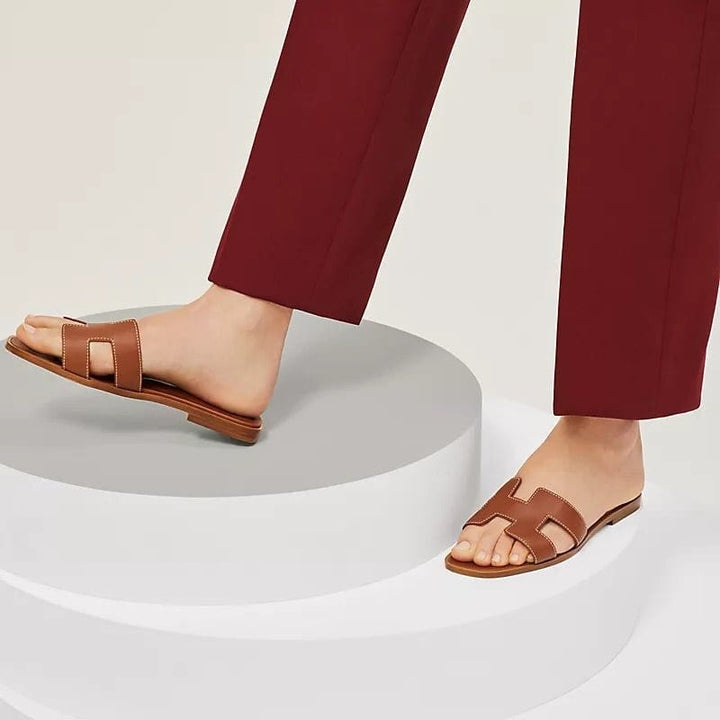 Drune | Luxurious Flat Women's Slippers