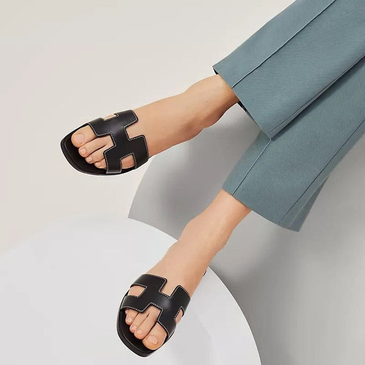 Drune | Luxurious Flat Women's Slippers
