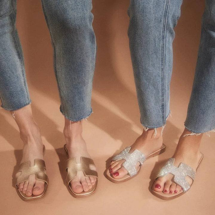 Drune | Luxurious Flat Women's Slippers