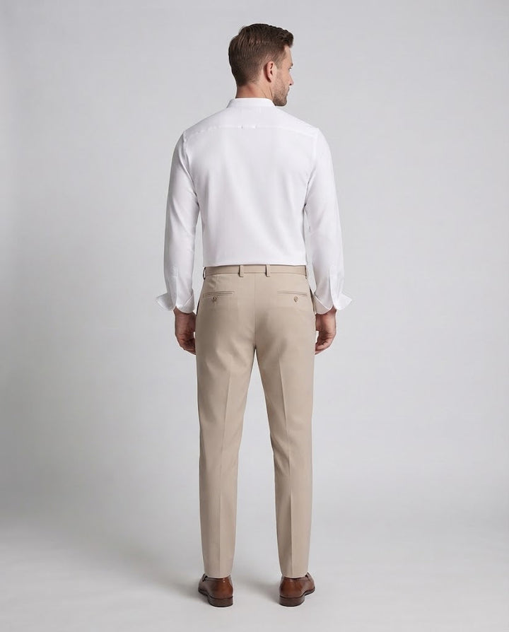 Men's shirt with stand-up collar and concealed button placket Amarae
