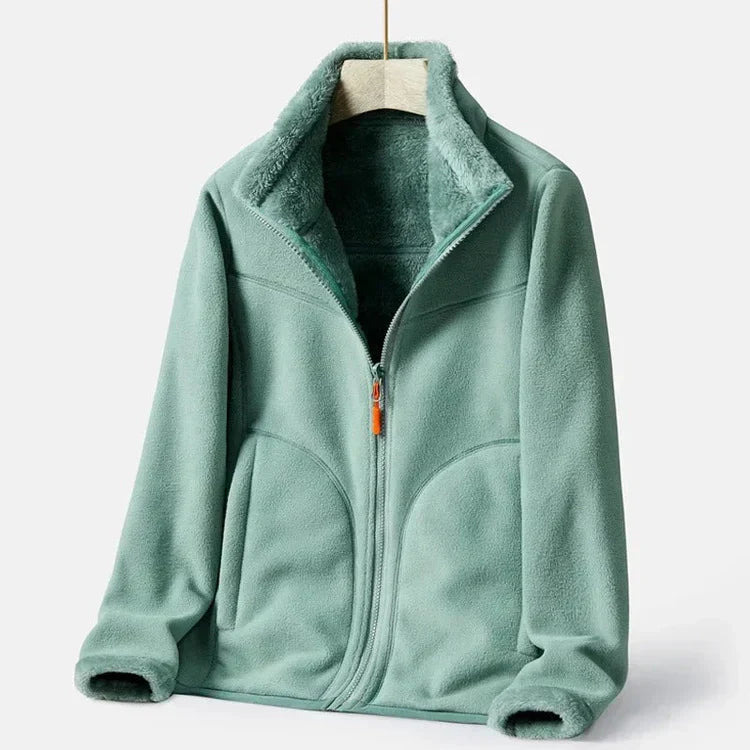 Lune London | Women's Double-Breasted Fleece Jacket