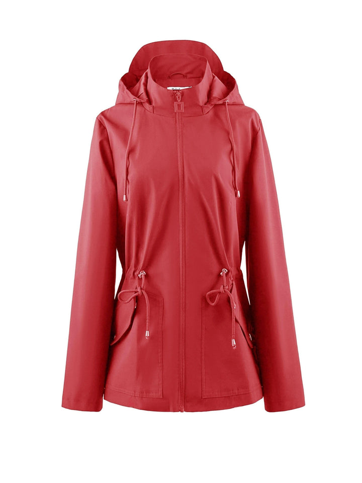 Lune London | Waterproof fitted spring and autumn coat with hood