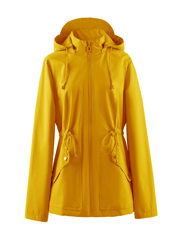Lune London | Waterproof fitted spring and autumn coat with hood