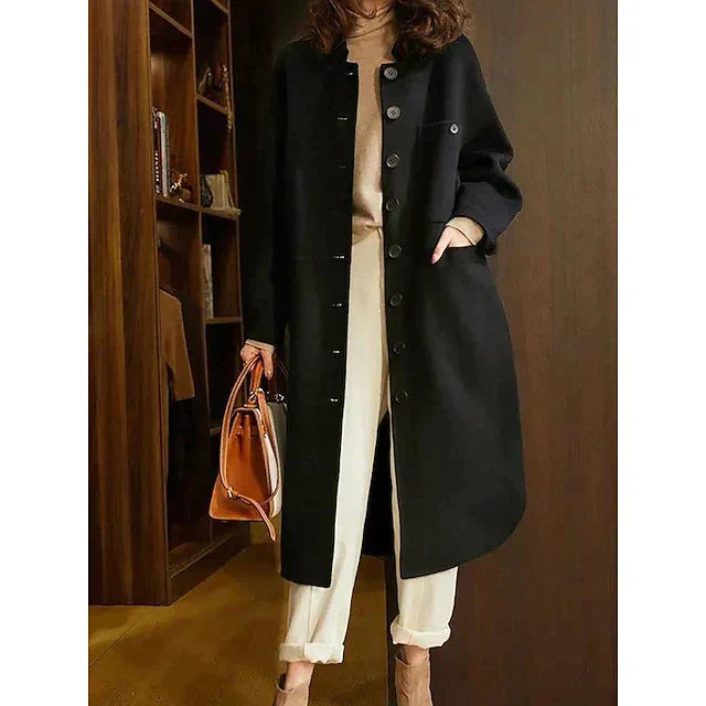 Lune London | Coat - Long elegant silhouette - Wide lapel - Comfortable casual fit