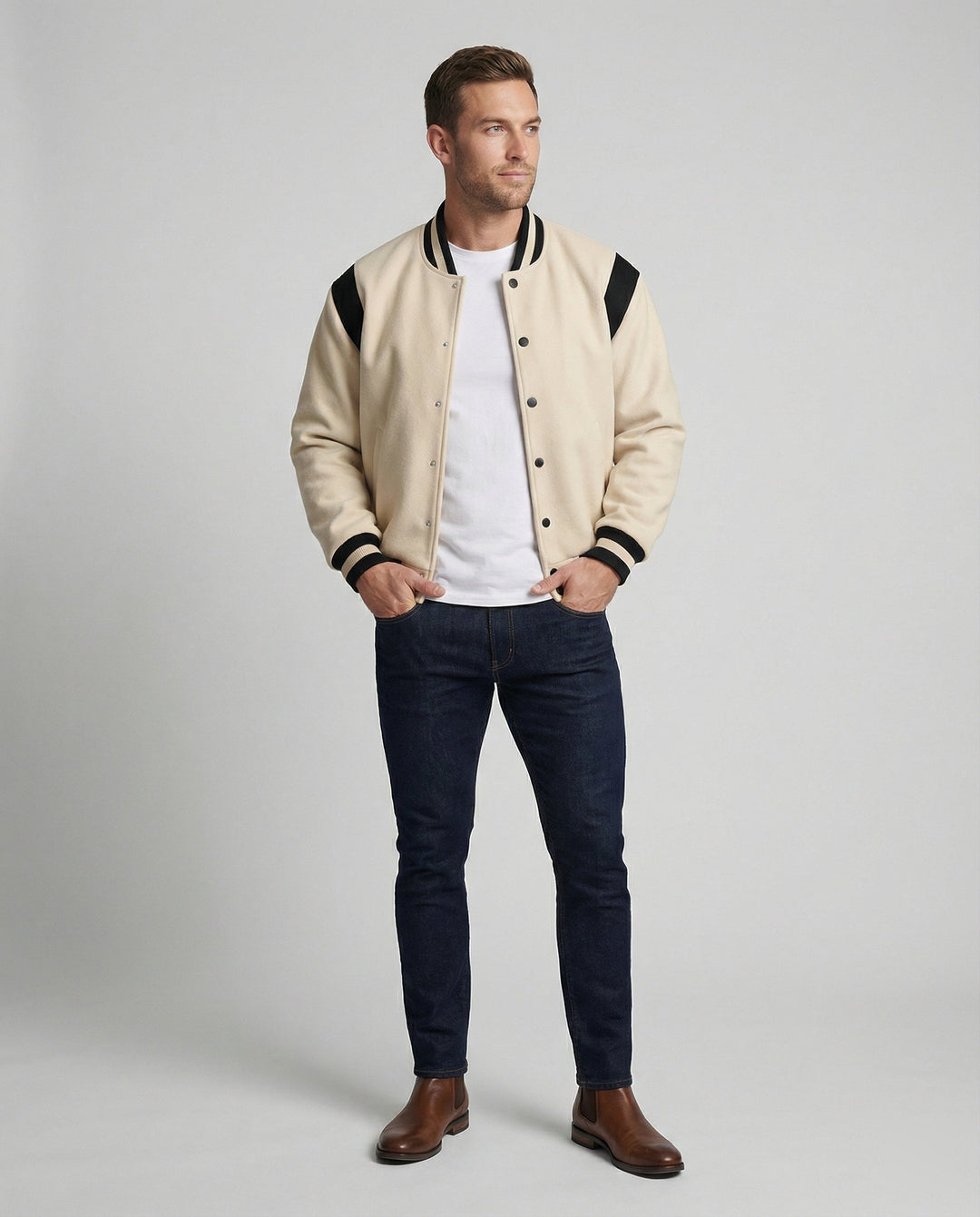 Men's stylish sweatshirt jacket in sporty look