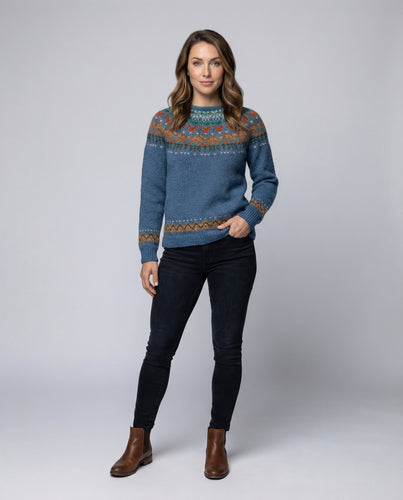 Women’s Icelandic Vintage Knit Sweater with Cozy Fit & Timeless Style | Amarae
