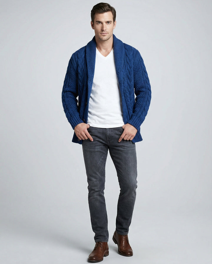 Warm Cable Knit Cardigan