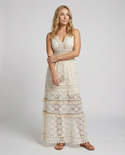 Amarae | Graceful Boho Lace Dress for Summer