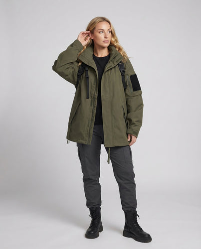 Amarae | Oversized Waterproof Zipped Jacket