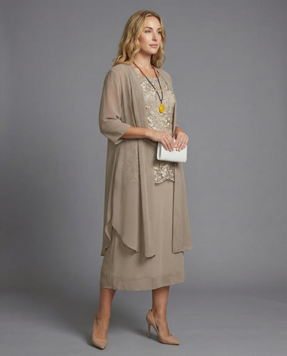 Amarae | Two-Piece Chiffon Dress Elegant Set