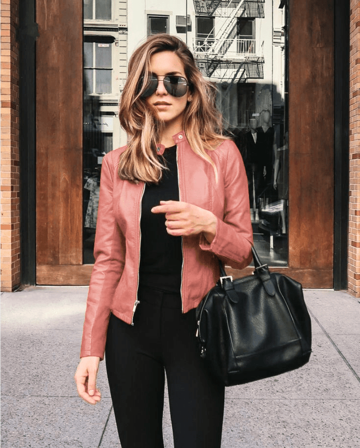 Lune London | Women's Jacket Slim Fit Leather Jacket Women Perfect for Autumn Trendy & Casual