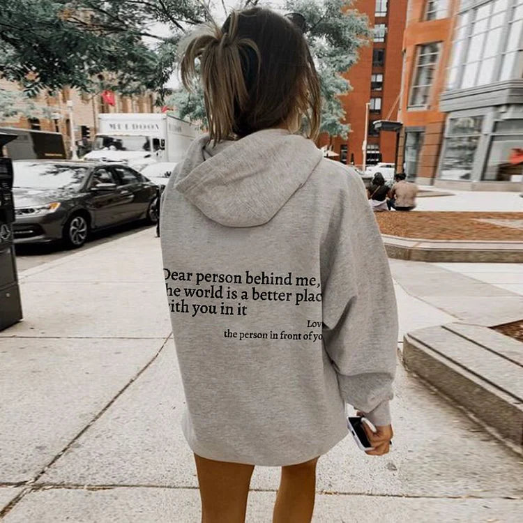 Lune London | Dear Person Behind Me Unisex Hoodie