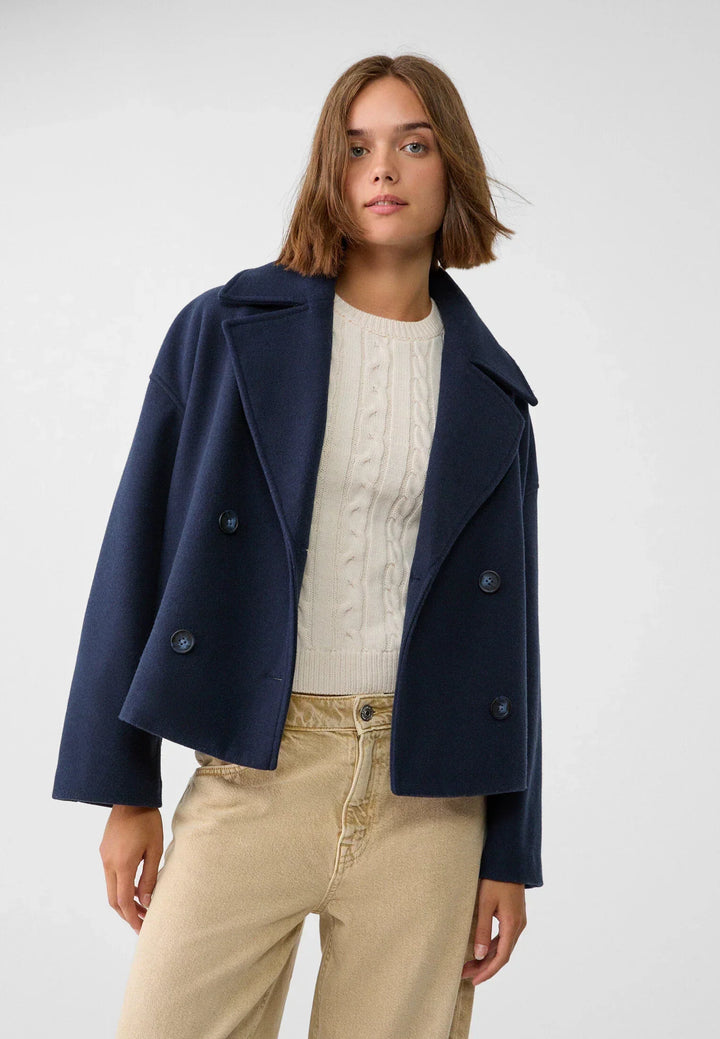 Chic Und Stil | Short Double-Breasted Jacket for Women