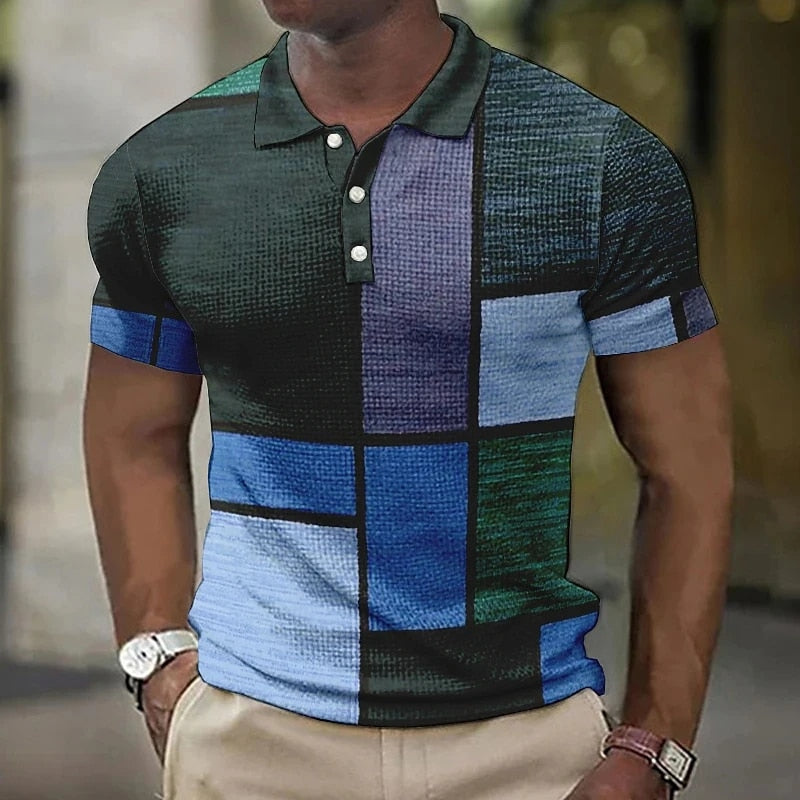 Chic Und Stil | Men's Short Sleeve Polo Shirt Printing