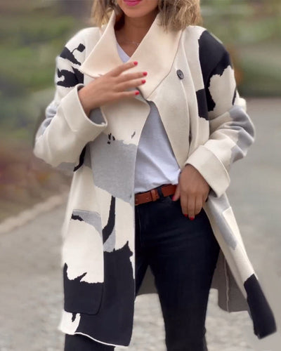 Amarae | Jacket with long sleeves and print