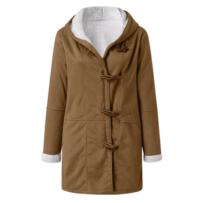 Amarae | Sheepskin Coat - Soft and Warm - Hood & Toggle Closure - Lined Comfort