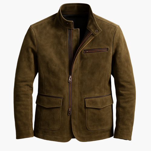 Amarae | Modern Urban Style Jacket - Elegant transitional jacket with a stand-up collar and practical zipper