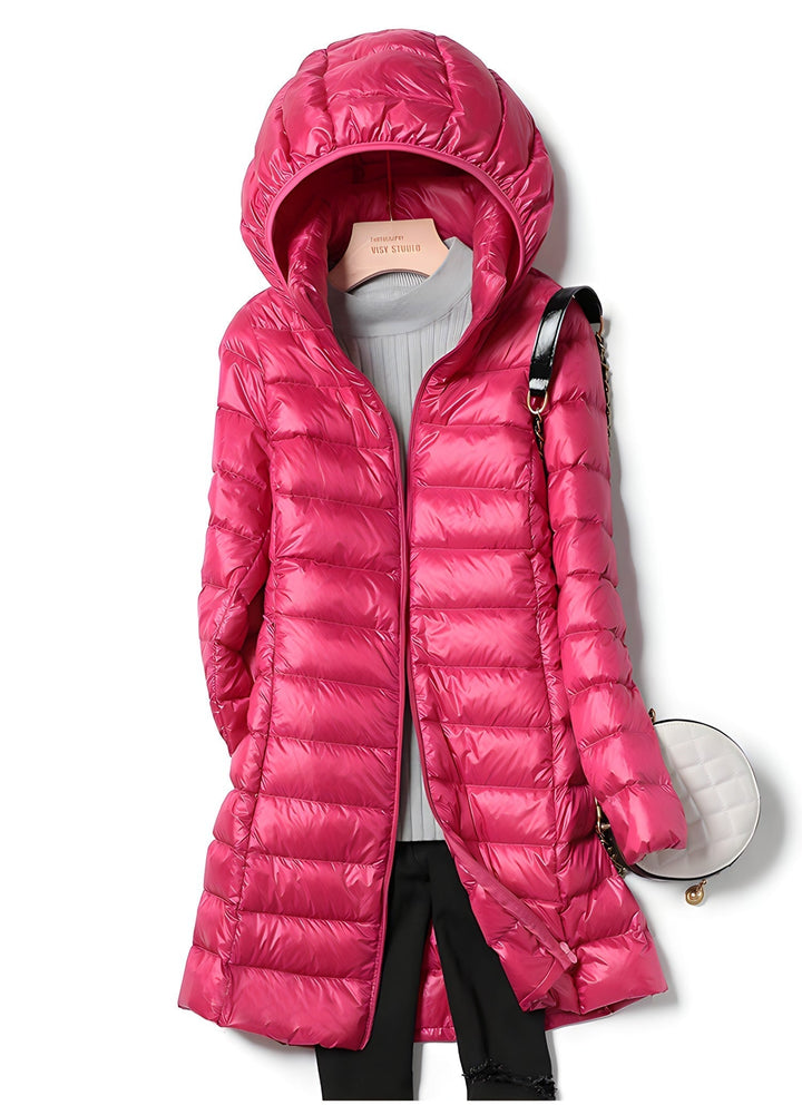 Lune London Long down jacket for women