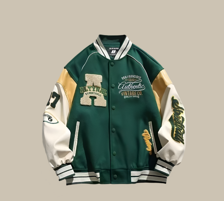Lune London | Trendy Oversized Vintage Baseball Jacket for Men